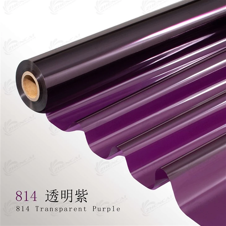 814 Transparent Purple Leather Stamping Foil