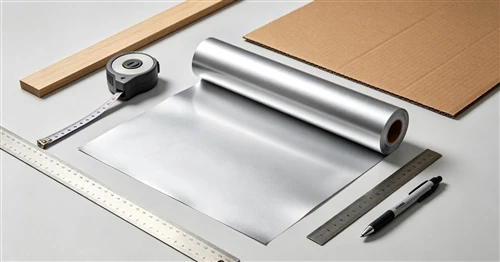 How to measure the width of Silver Matt Plastic Foil accurately?