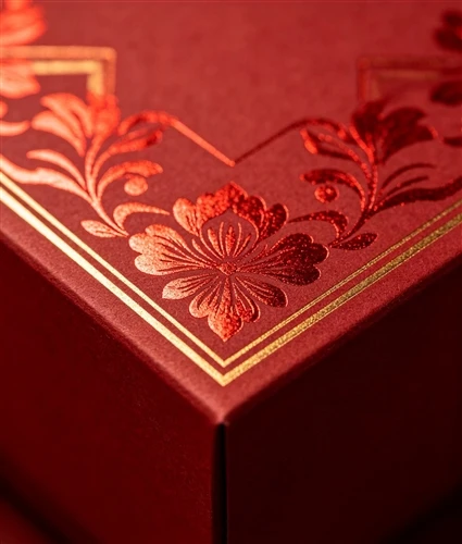 What are the common applications of PANTONE Metallic Red Foil?