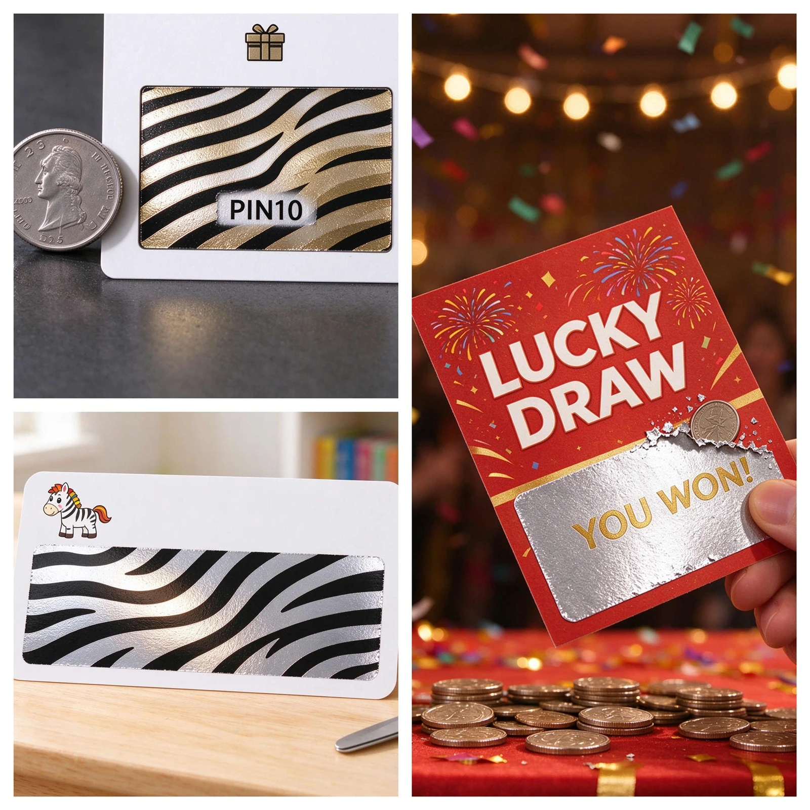 Z03 Zebra-Pattern Scratch-off Stamping Foil Application Scenarios Z03 Zebra-Pattern Scratch-off Stamping Foil Application Scenarios
