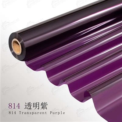 814 Transparent Purple Leather Stamping Foil