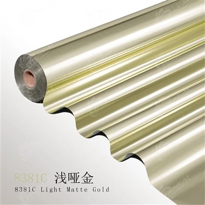 Pantone 8381C Light Matte Gold Metallic Stamping Foil