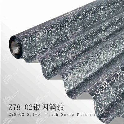 Z78-02 Silver Flash Scale Pattern Stamping Foil