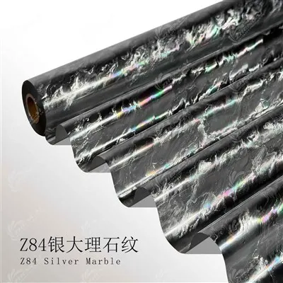 Z84 Silver Marble Pattern Stamping Foil