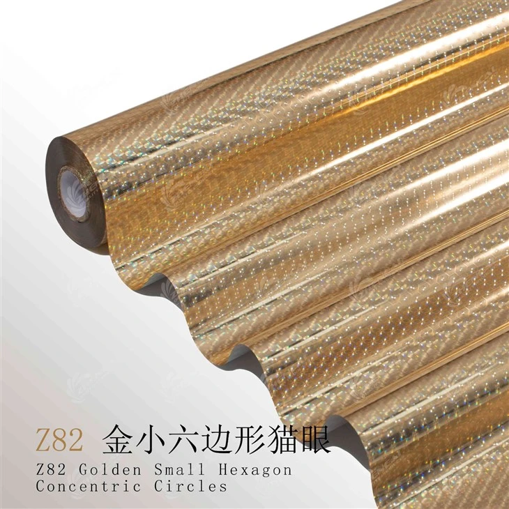 Z82 Golden Small Hexagon Concentric Circles Stamping Foil suppliers